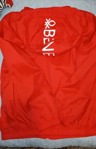 Parka Benetton Vermelha Tamanho 7/8