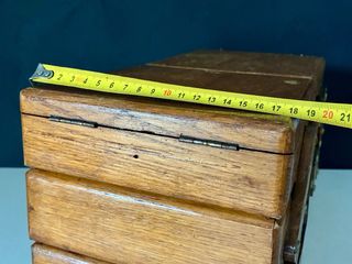 Costurero antiguo madera sobremesa grande