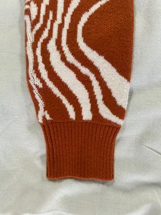 Golfino cropped arancione e bianco Taglia M/L