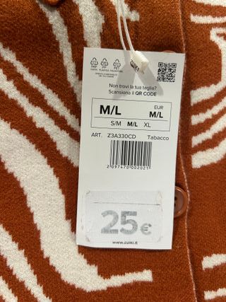 Golfino cropped arancione e bianco Taglia M/L