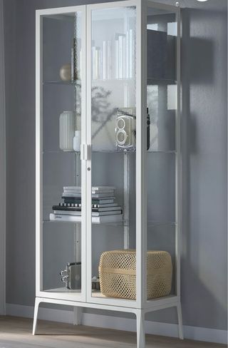 Vitrina de cristal Ikea blanca