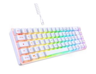 Teclado Gaming Compacto Blanco RGB