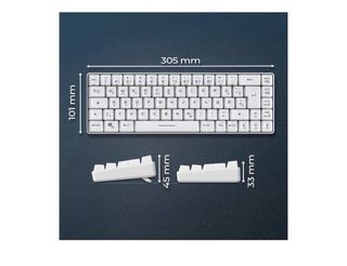 Teclado Gaming Compacto Blanco RGB
