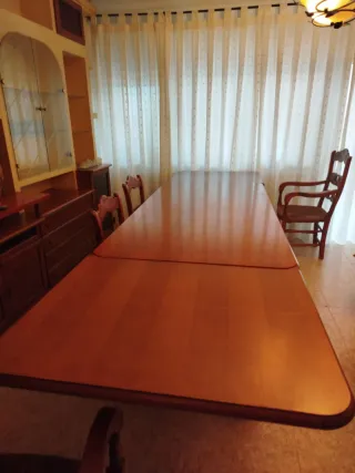Mesa y 6 Sillas Comedor Pino Mexicano