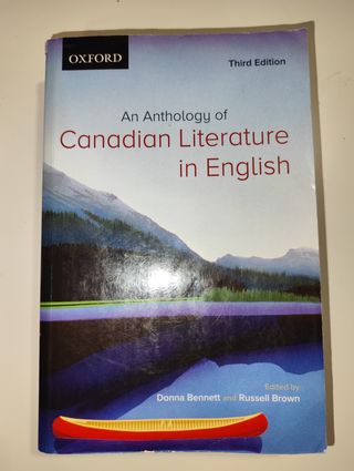 An Anthology of Canadian Literature in English