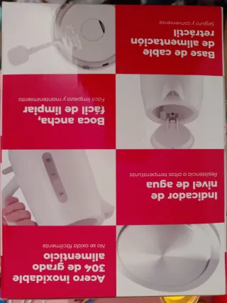 Termo blanco de plástico