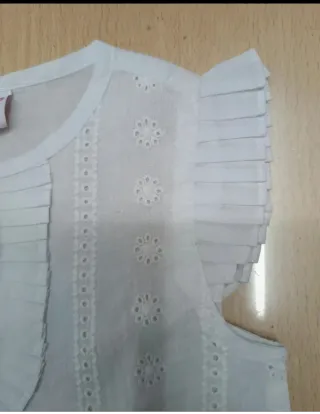 Blusa branca 24/36 meses