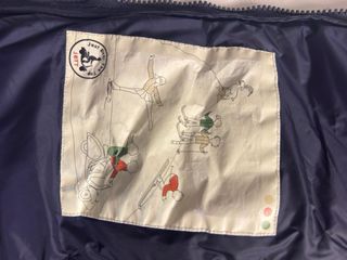 Abrigo JOTT azul con capucha y pelo