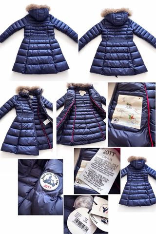 Abrigo JOTT azul con capucha y pelo