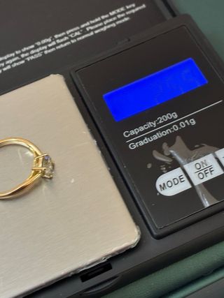 Anillo Oro 18k Diamante Natural 1.01ct VVS2