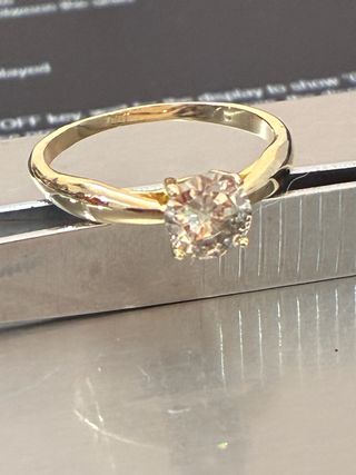 Anillo Oro 18k Diamante Natural 1.01ct VVS2