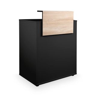 Recepción Negra y Blanca Barbería Peluqueria