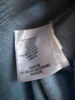 Jersey Gant Azul Claro Talla L