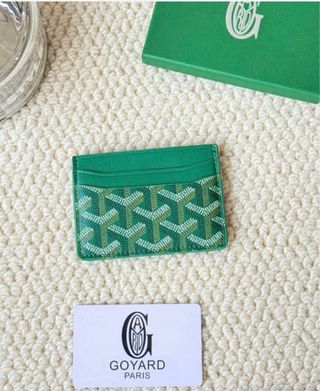 Tarjetero Goyard Verde Multicolor