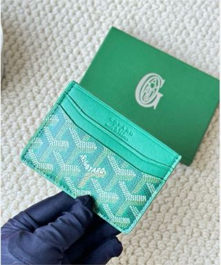 Tarjetero Goyard Verde Multicolor