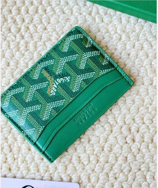 Tarjetero Goyard Verde Multicolor