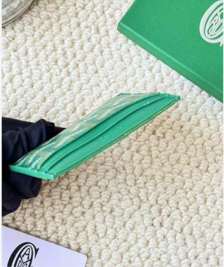 Tarjetero Goyard Verde Multicolor