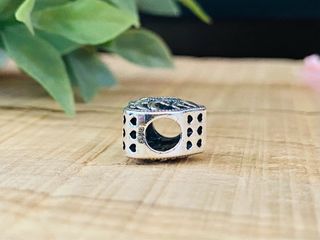 Charm Corazón Flor de Loto - Plata