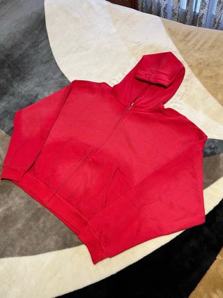 Sudadera Zara Roja con Cremallera
