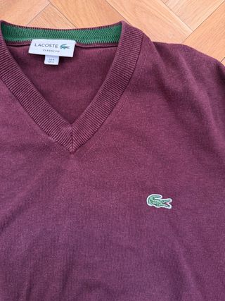 Jersey Lacoste Burdeos Talla L