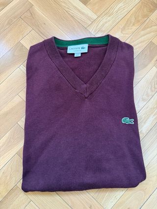 Jersey Lacoste Burdeos Talla L