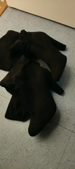 Botas altas negras tacón