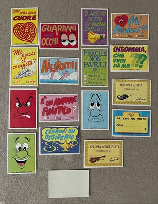 Set 16 Carte Vintage Panini Love