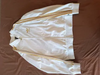 Chaqueta Adidas Blanca y Dorada Mujer