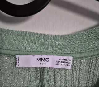 Top Hilo Metalizado Talla XS Mango