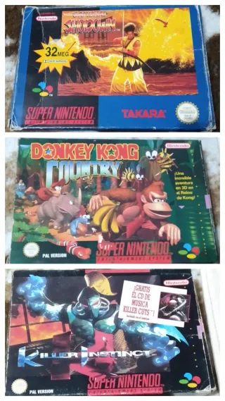 LOTE 3 JUEGOS SUPER NINTENDO PAL