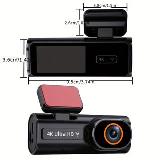 Cámara de salpicadero 4K Ultra-Clear Función Wi-Fi