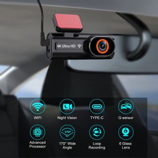 Cámara de salpicadero 4K Ultra-Clear Función Wi-Fi