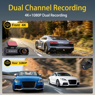 Cámara de salpicadero 4K Ultra-Clear Función Wi-Fi