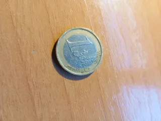 Moneda Euro Italia 2002 vitrubio