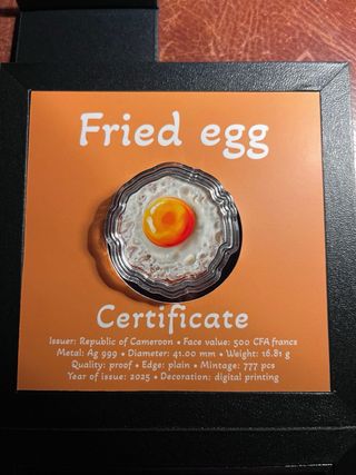 Moneda de Plata Huevo Frito 2025