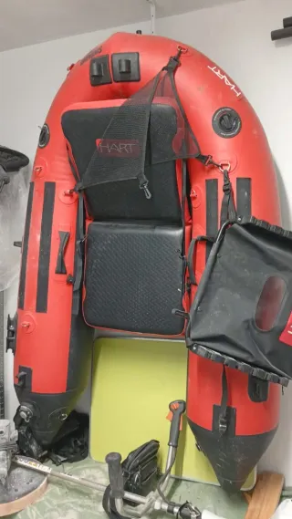 Pato de pesca hinchable.