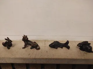 2 Miniaturas Bronce Antiguas son dos.