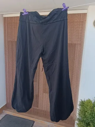Pantalón globo negro talla XL