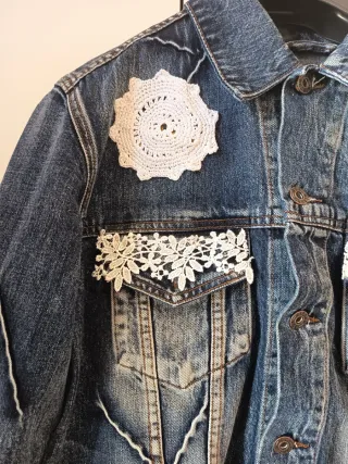 Giacca Jeans Customizzata Mano