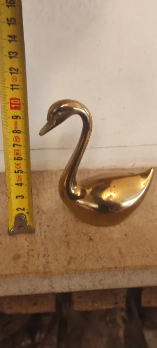 Cisne miniatura de bronce