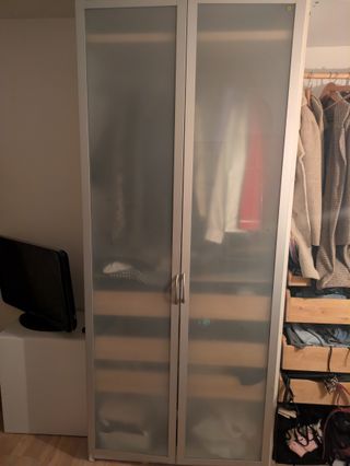 4 Porte Armadio in Cristallo e Metallo