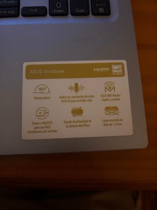 Portátil Asus Vivobook 15.6 Plata