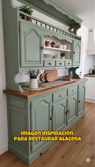 Lote Muebles Antiguos Madera Maciza (Nogal y Pino)