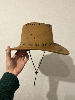 2 Gorros Disfraz: Vaquero y Sombrero Talla Adulto