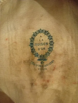 Canotier antiguo de paja hecho en Paris