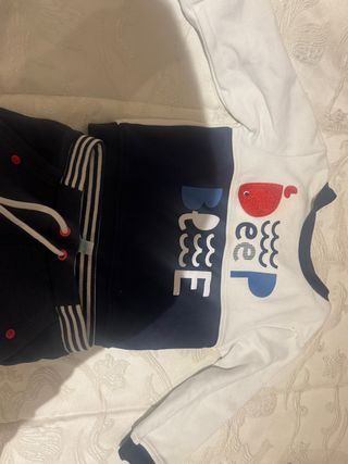 Conjunto Chándal Bebé Detalles Marinos
