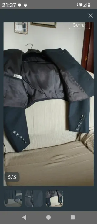 Traje de corto hecho a medida