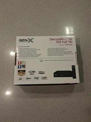 Decodificador TDT GEN-X DVBT-5522 Full HD