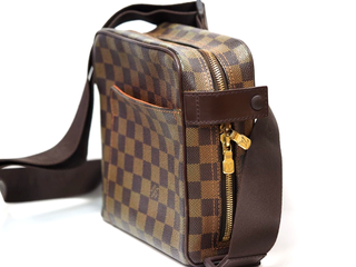 Bandolera LV Louis Vuitton Marrón Dorada