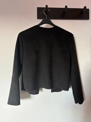 Blazer bege com franjas tam único